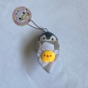 Koupen chan penguin keychain plushie cute egg blanket kawaii